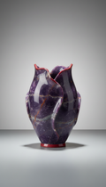 Royal Amethyst sculptural vase